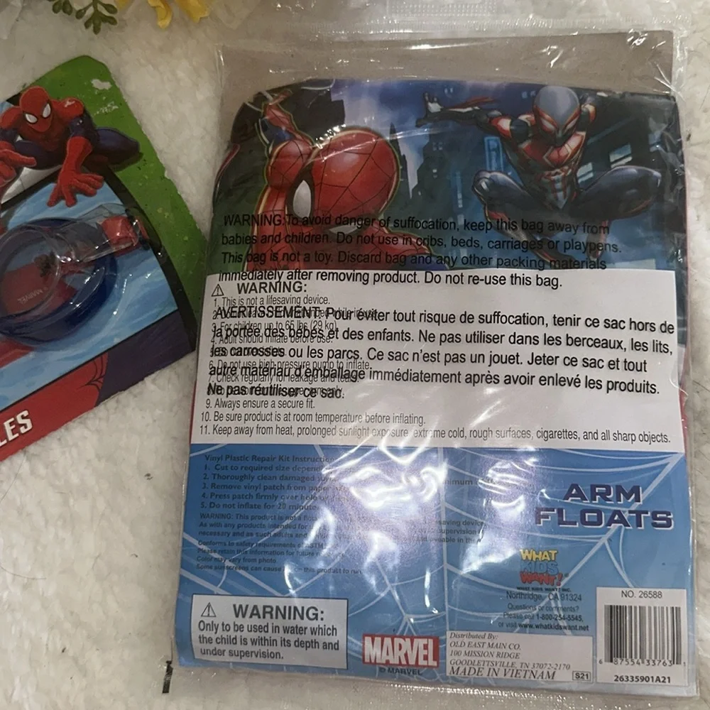 Spiderman Swim Goggles and Arm Floats‎ Floaties Swimming Fun Marvel Ultimate